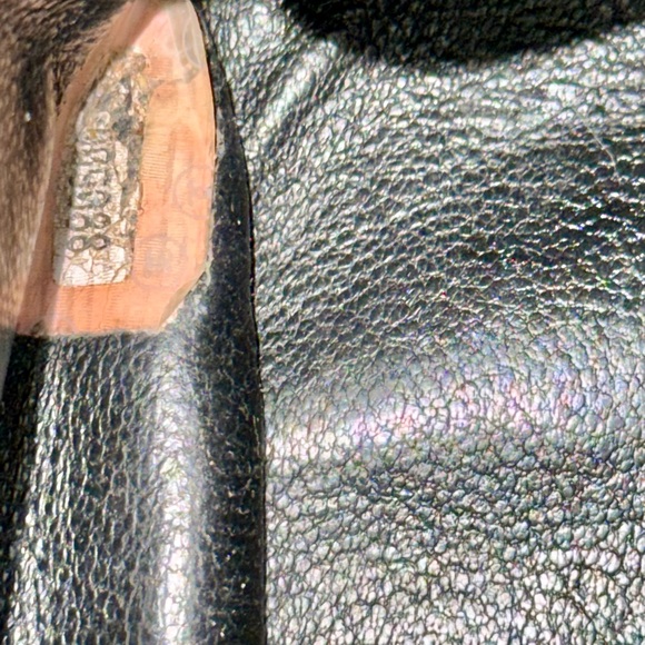 CHANEL CHEVRON CAVIAR HALF FLAP XL black circa 1990’s - Picture 7 of 12